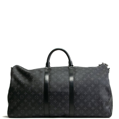 LOUIS VUITTON Keepall Bandouliere 55 Monogram Eclipse- OUTLET FINAL SALE