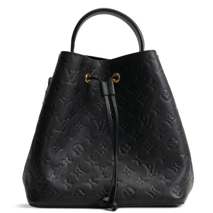 LOUIS VUITTON Monogram Empreinte NeoNoe MM - Black