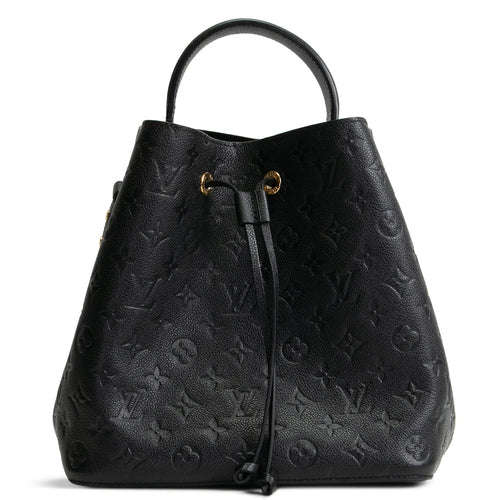 LOUIS VUITTON Monogram Empreinte NeoNoe MM - Black
