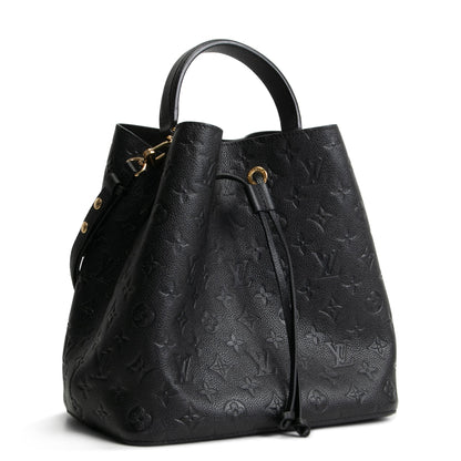 LOUIS VUITTON Monogram Empreinte NeoNoe MM - Black