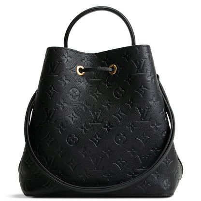 LOUIS VUITTON Monogram Empreinte NeoNoe MM - Black