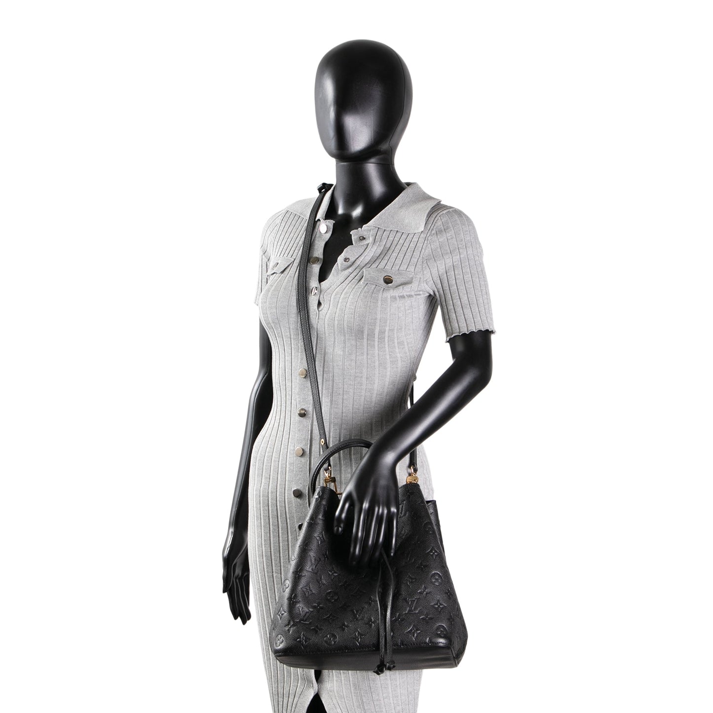 LOUIS VUITTON Monogram Empreinte NeoNoe MM - Black