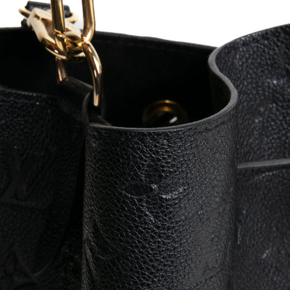 LOUIS VUITTON Monogram Empreinte NeoNoe MM - Black