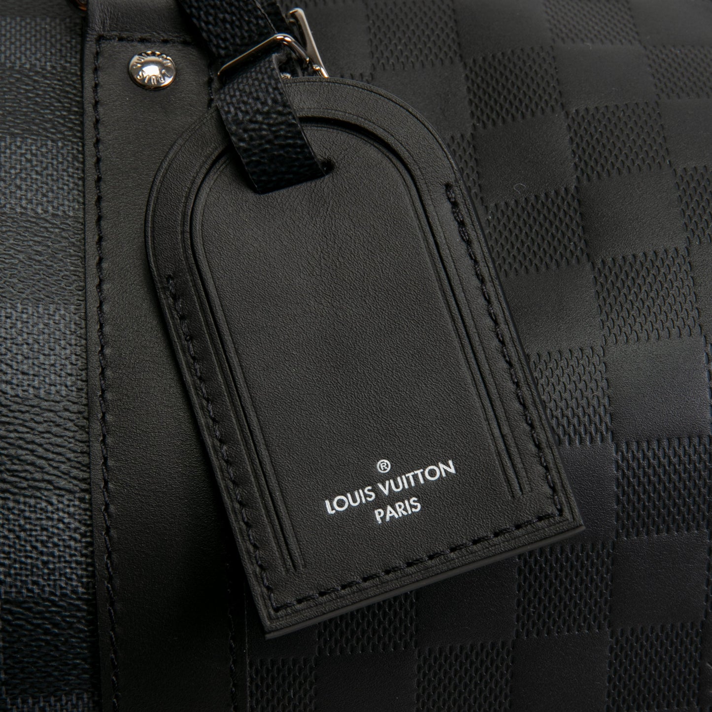 LOUIS VUITTON Limited Edition Infini/Damier Graphite Keepall Bandouliere 50