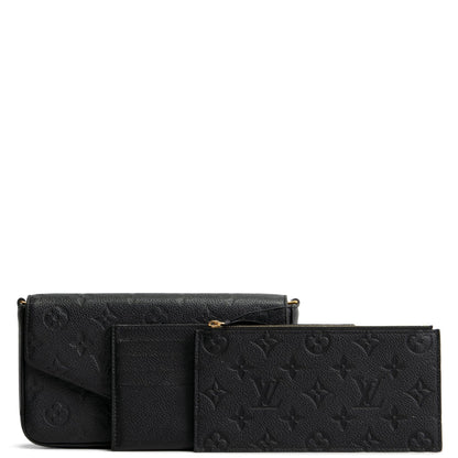 Louis Vuitton Monogram Empreinte Félicie Pochette Black