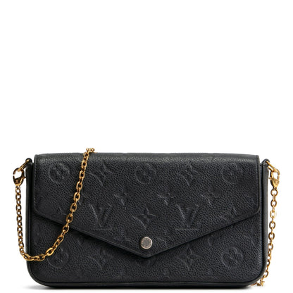 Louis Vuitton Monogram Empreinte Félicie Pochette Black