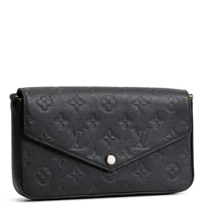 Louis Vuitton Monogram Empreinte Félicie Pochette Black