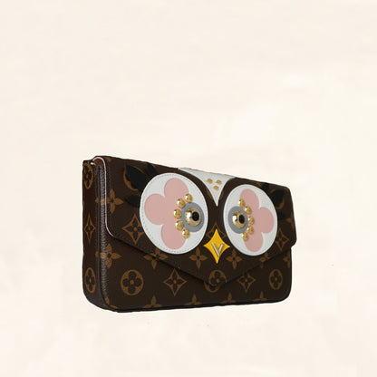 Louis Vuitton | Monogram Canvas Owl Pochette Felicie Chain Wallet | OS