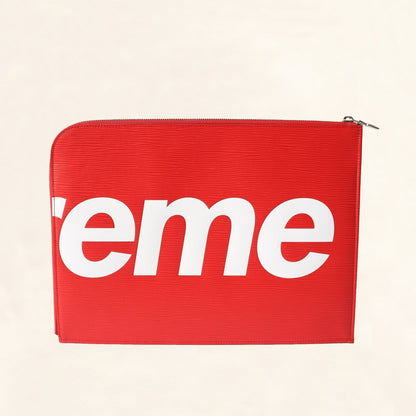 Louis Vuitton Supreme Red Epi Pochette Jour GM