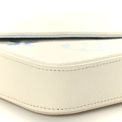 Louis Vuitton Chain Wallet Latte Candy Blue