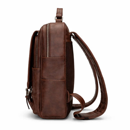Men's Real Leather Backpack - Marlborough
