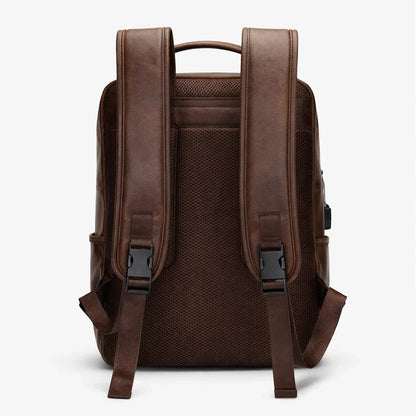 Men's Real Leather Backpack - Marlborough