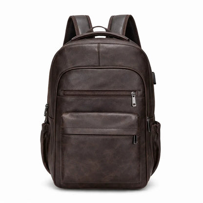 Men's Real Leather Backpack - Oxbridge