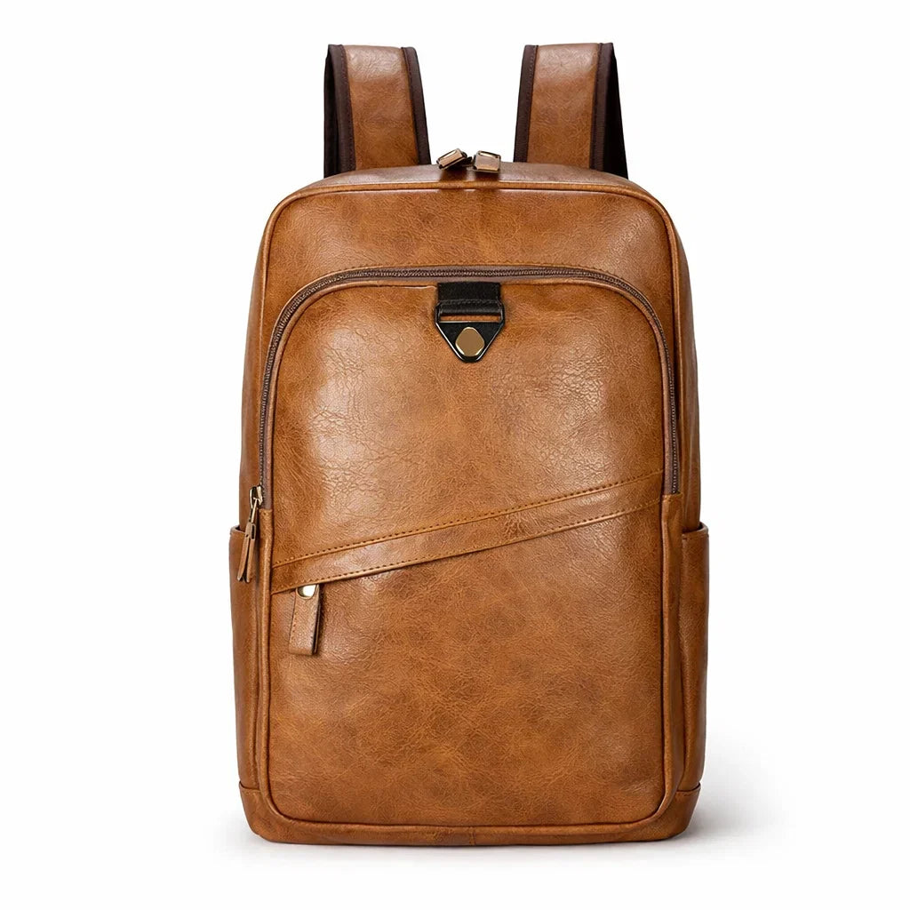 Men's Real Leather Backpack - Survival