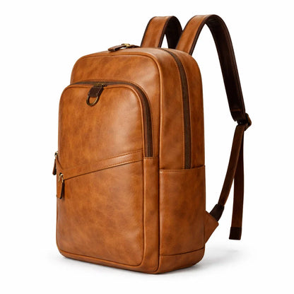 Men's Real Leather Backpack - Survival