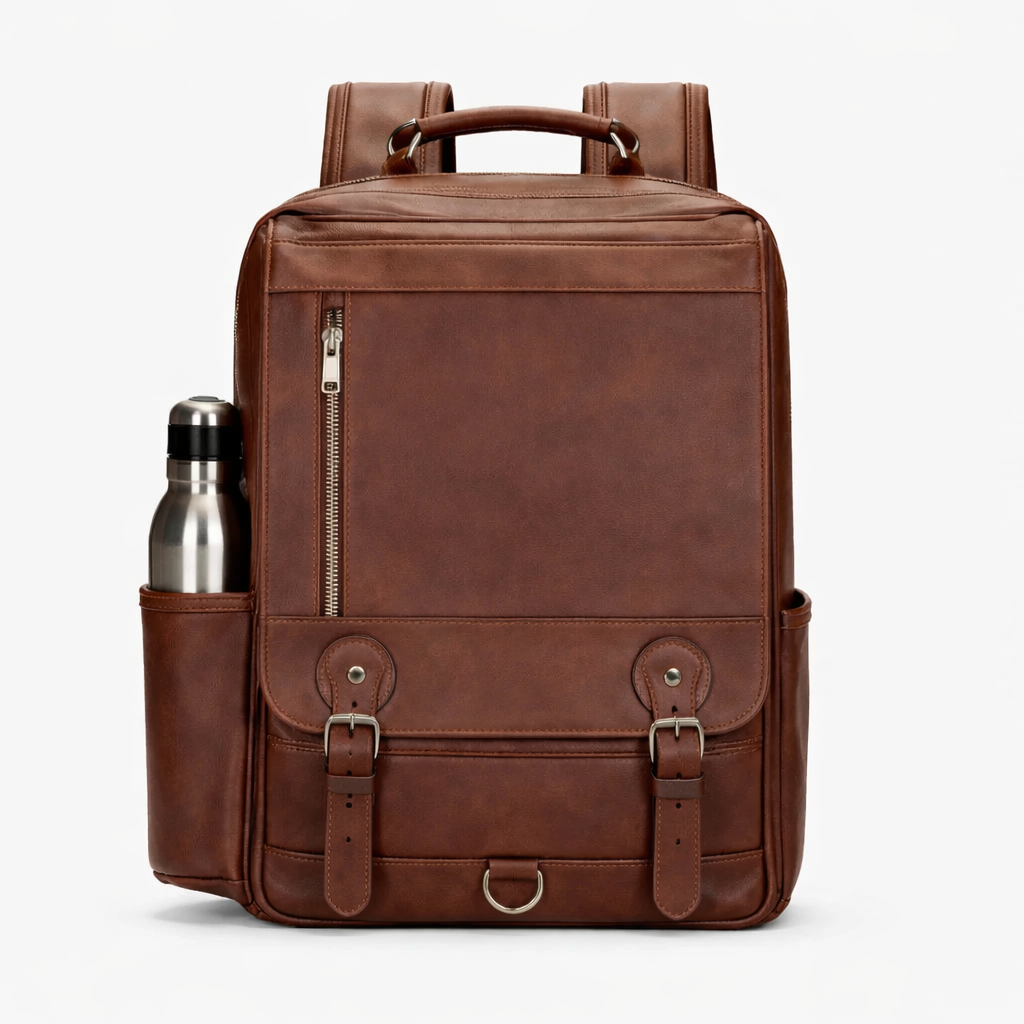 Men's Real Leather Backpack - Marlborough