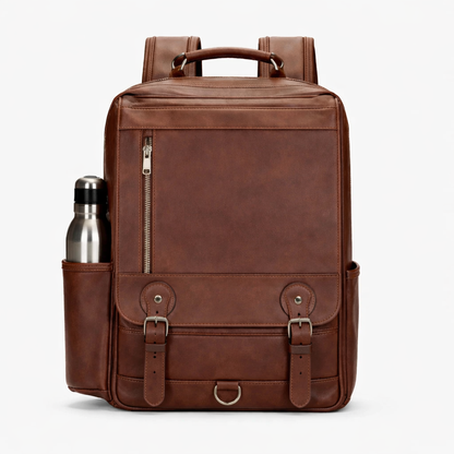Men's Real Leather Backpack - Marlborough