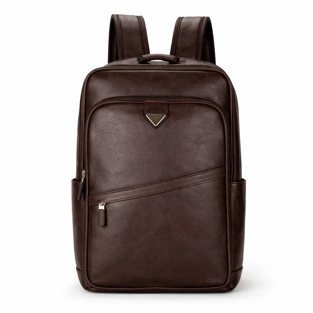 Men's Real Leather Backpack - Survival