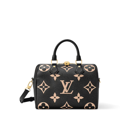 Louis Vuitton Speedy Bandoulière 25 Bicolour Monogram Empreinte Leather