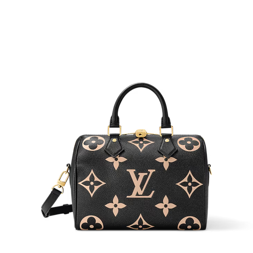 Louis Vuitton Speedy Bandoulière 25 Bicolour Monogram Empreinte Leather