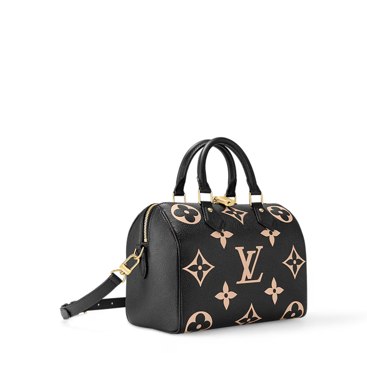 Louis Vuitton Speedy Bandoulière 25 Bicolour Monogram Empreinte Leather