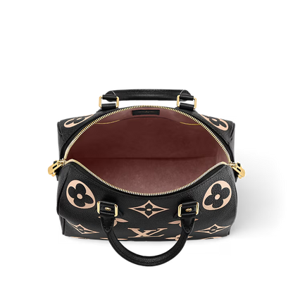 Louis Vuitton Speedy Bandoulière 25 Bicolour Monogram Empreinte Leather