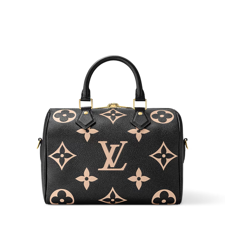 Louis Vuitton Speedy Bandoulière 25 Bicolour Monogram Empreinte Leather