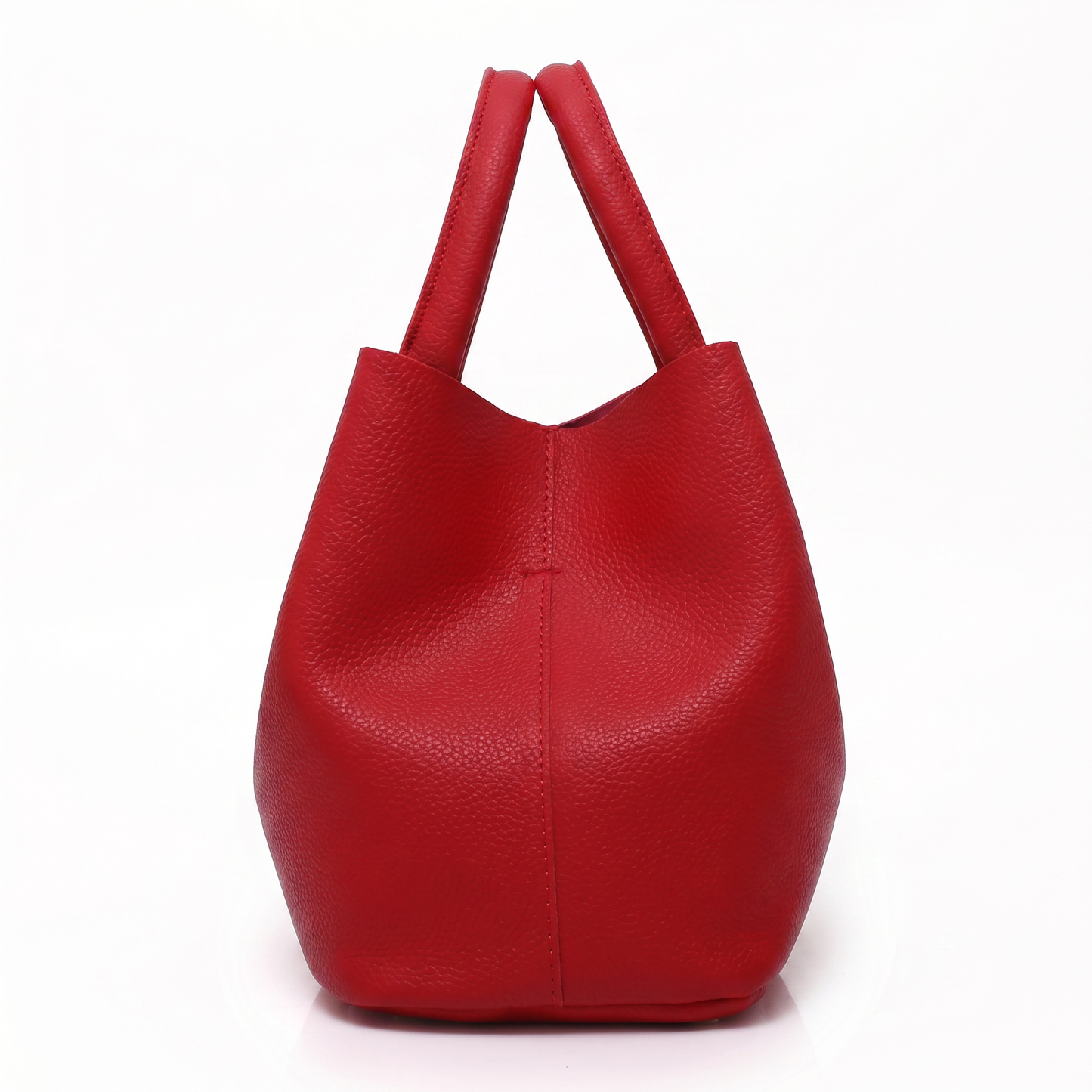 Women's Genuine Leather Messenger Bag - Heart