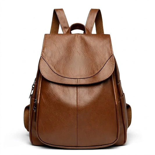 Women's Italian Genuine Leather Backpack - Eco