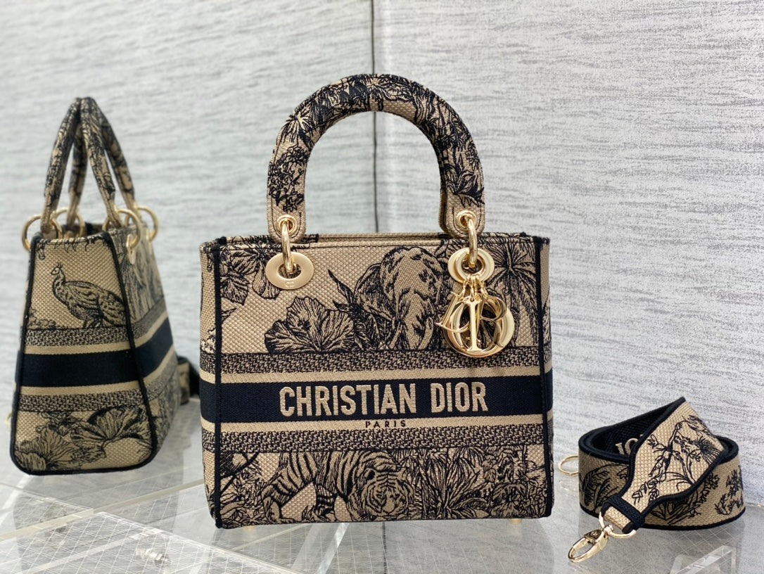 Embroidered Canvas Tote Bag