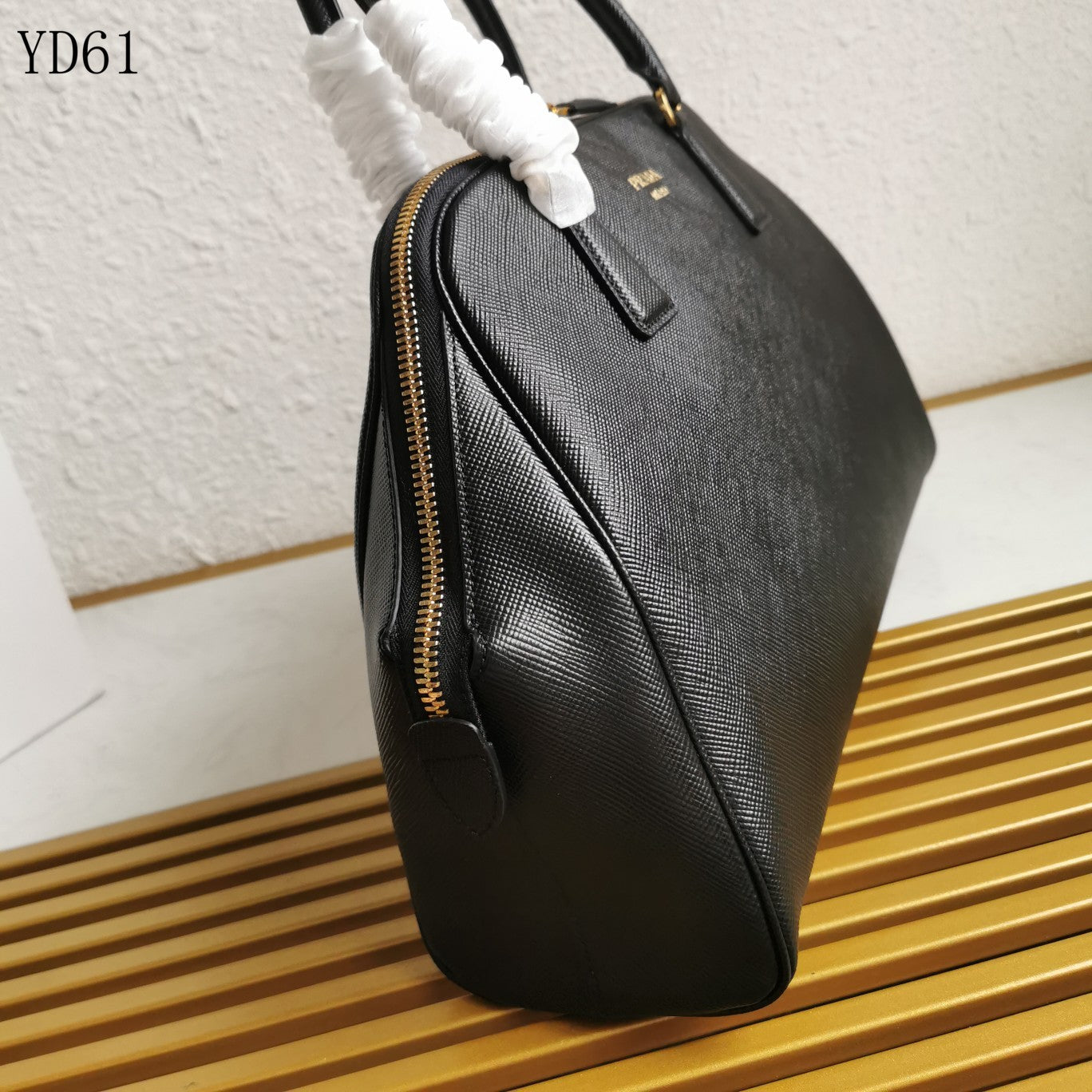 Saffiano Leather Top Handle Bag