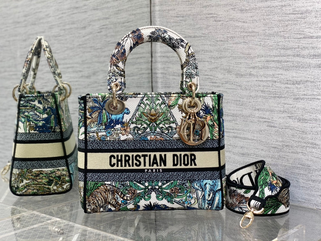 Embroidered Canvas Tote Bag
