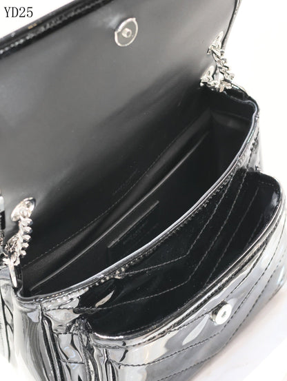 Niki Medium Patent Leather Shoulder Bag