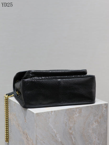 Niki Medium Patent Leather Shoulder Bag