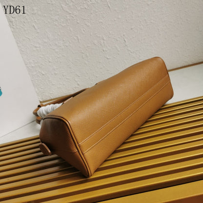 Saffiano Leather Top Handle Bag 32cm