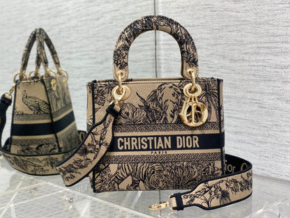 Embroidered Canvas Tote Bag