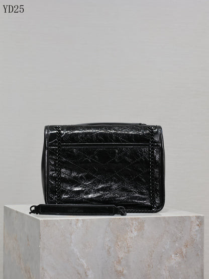 Niki Medium Patent Leather Shoulder Bag