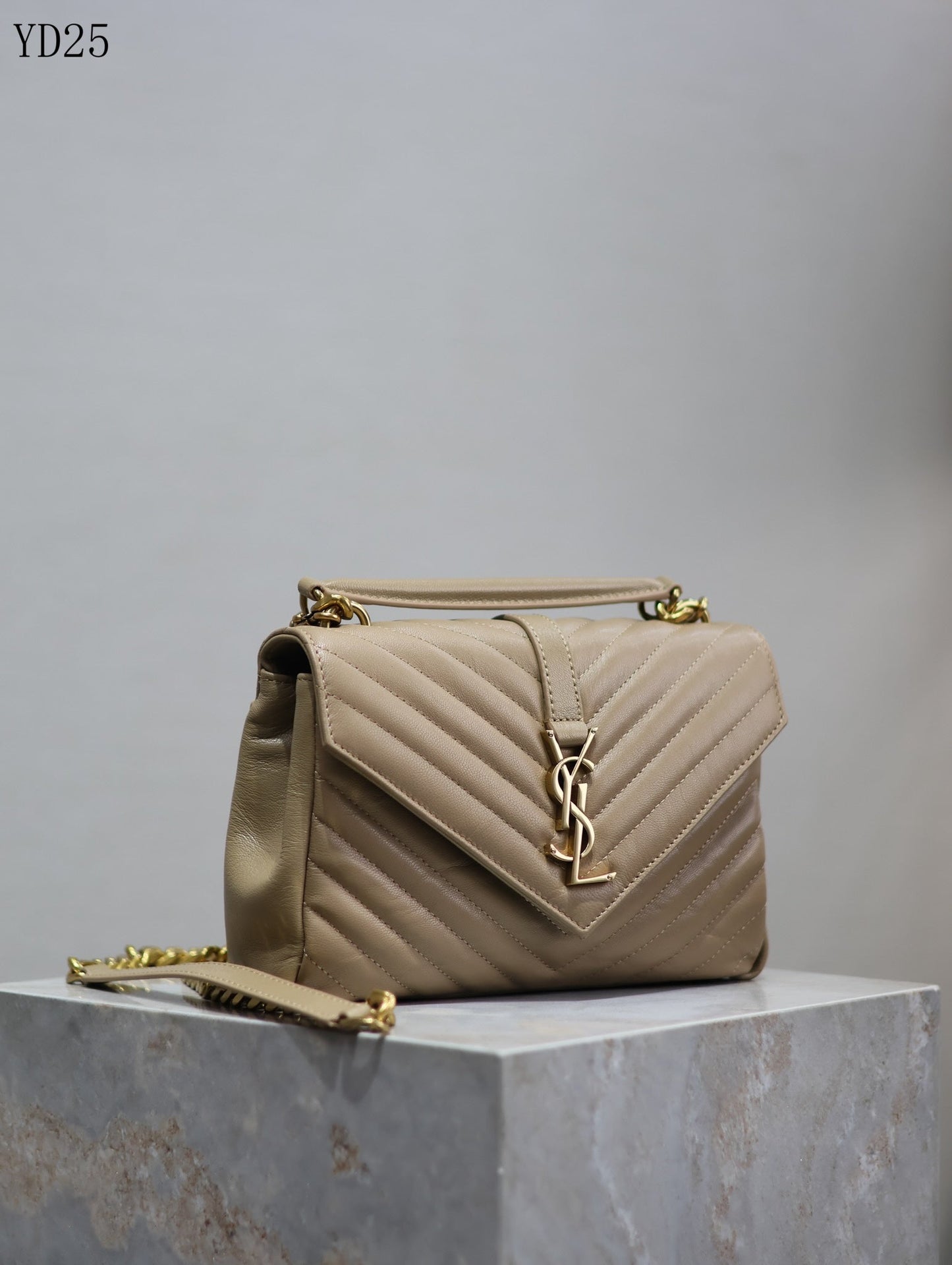 Quilted Leather Collage Bag