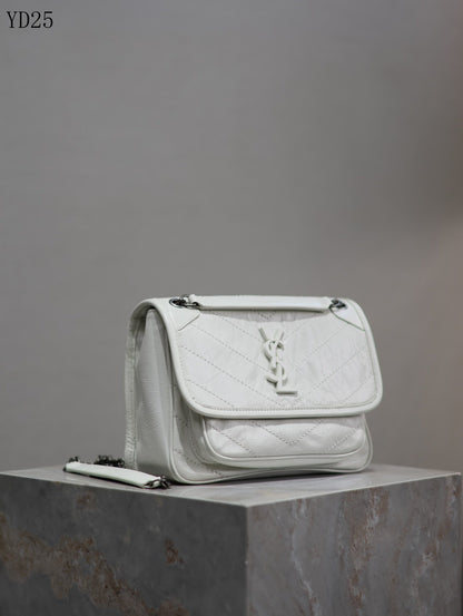 Niki Medium Patent Leather Shoulder Bag