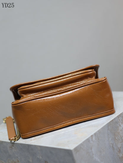 Niki Medium Patent Leather Shoulder Bag