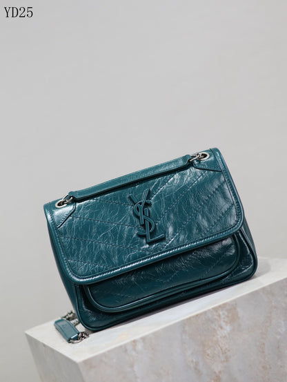 Niki Medium Patent Leather Shoulder Bag