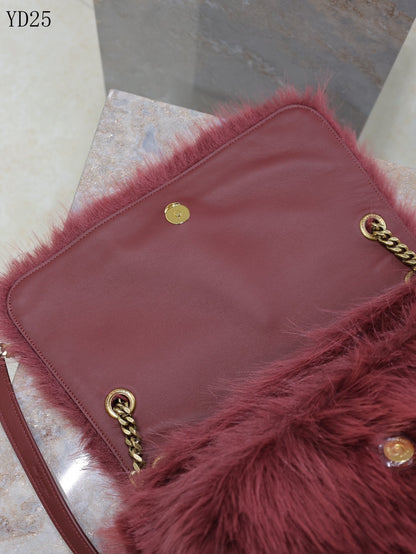 Niki Medium in Shearling Bag