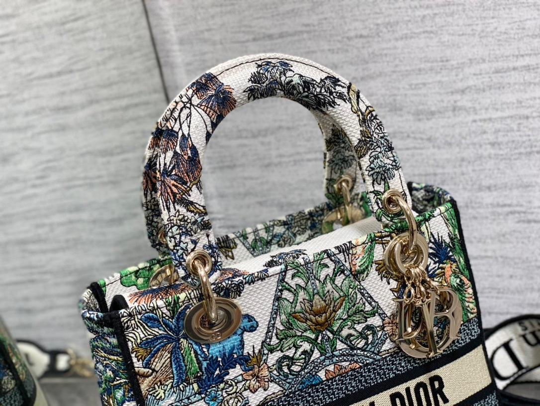 Embroidered Canvas Tote Bag