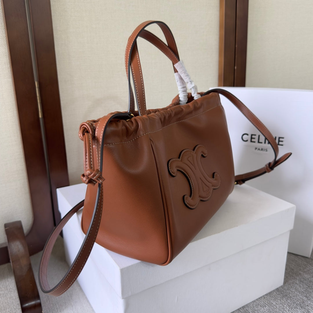 Small Cabas Canvas Drawstring Tote Bag