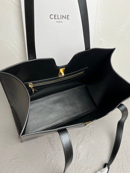Cabas 16 Structured Cowhide Leather Tote Bag