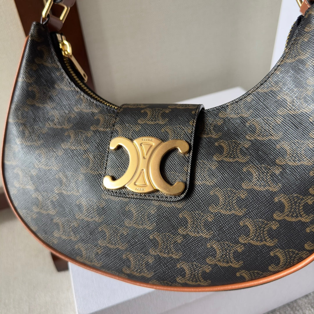 Ava Triomphe Canvas Underarm Bag