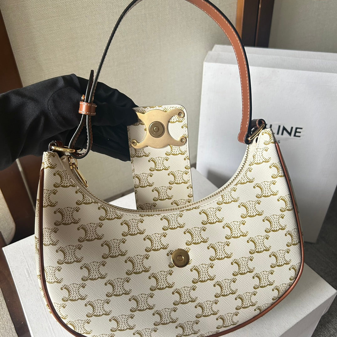 Ava Triomphe Canvas Underarm Bag