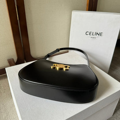 Tilly Medium Glossy Calfskin Leather Handbag