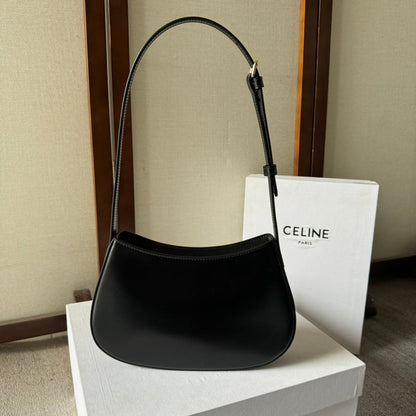 Tilly Medium Glossy Calfskin Leather Handbag