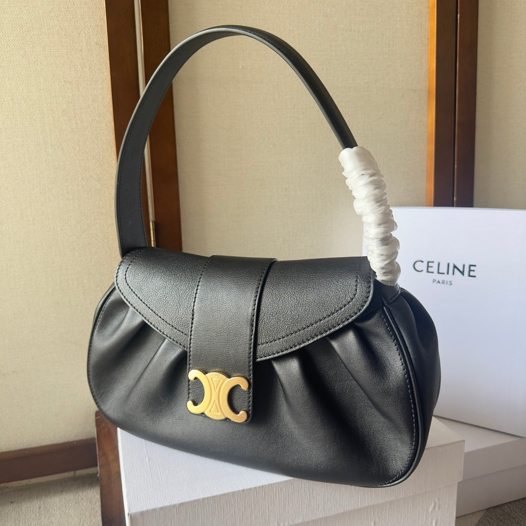 Polly Medium Soft Calfskin Leather Handbag